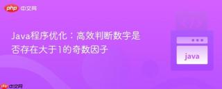 Java程序优化：高效判断数字是否存在大于1的奇数因子