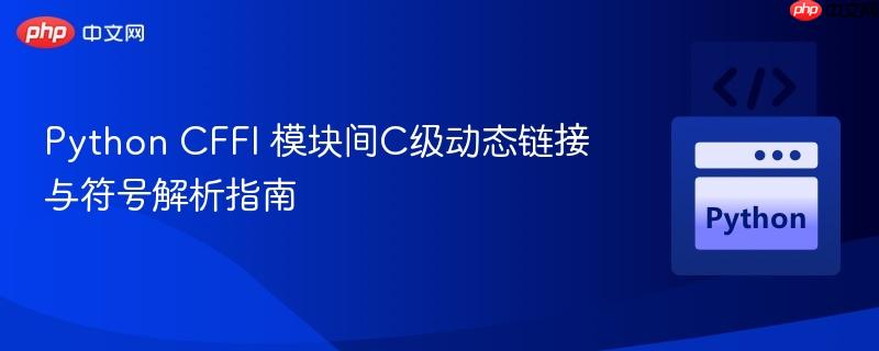 Python CFFI 模块间C级动态链接与符号解析指南