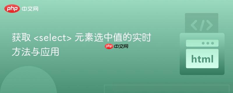获取 <select> 元素选中值的实时方法与应用