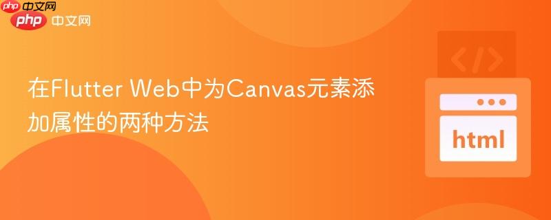 在Flutter Web中为Canvas元素添加属性的两种方法 在Flutter Web中为Canvas元素添加属性的两种方法