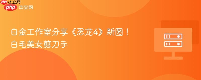 白金工作室分享《忍龙4》新图!白毛美女剪刀手