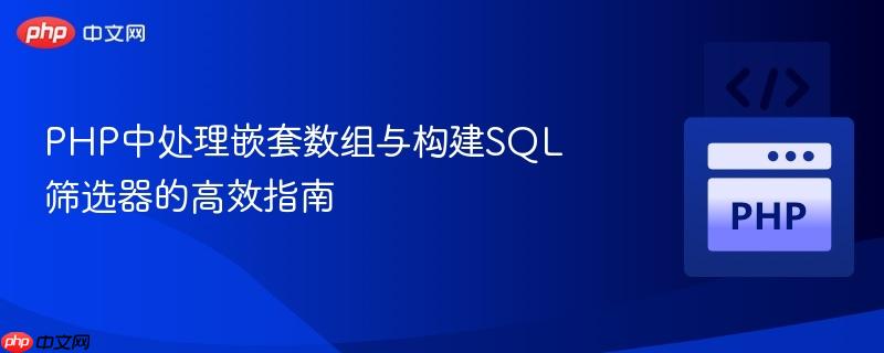 PHP中处理嵌套数组与构建SQL筛选器的高效指南 PHP中处理嵌套数组与构建SQL筛选器的高效指南