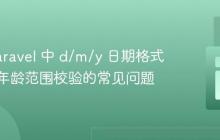解决 Laravel 中 d/m/y 日期格式验证与年龄范围校验的常见问题