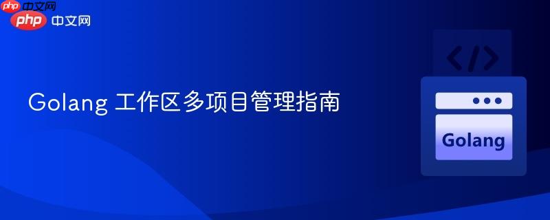 golang 工作区多项目管理指南