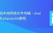 PHP实现本地网络文件传输:shell_exec与phpseclib教程