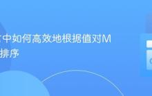 Go语言中如何高效地根据值对Map进行排序