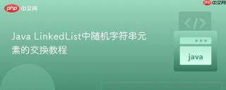 Java LinkedList中随机字符串元素的交换教程