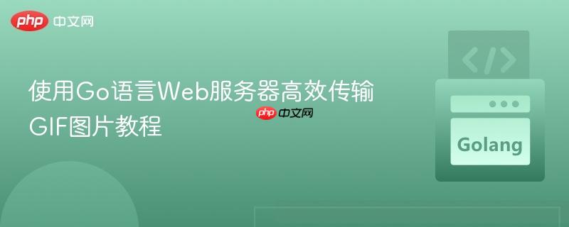 使用Go语言Web服务器高效传输GIF图片教程