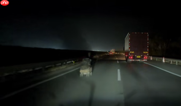 网友开辅助驾驶夜间走高速 偶遇老人逆行还疑推婴儿车!交警回应