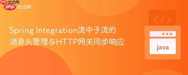 Spring Integration流中子流的消息头管理与HTTP网关同步响应
