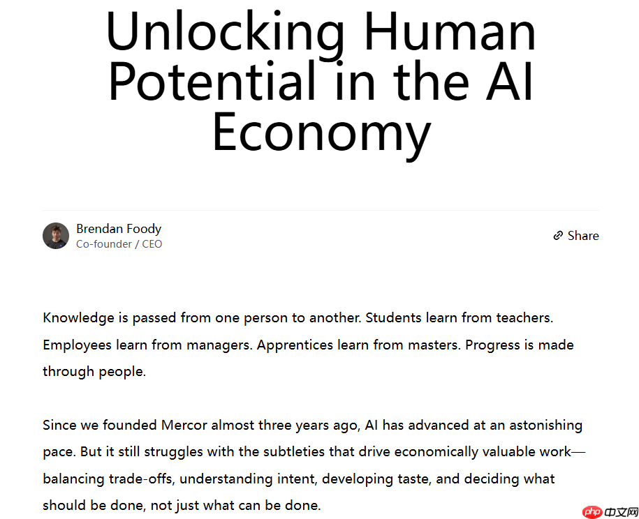 AI 初创企业 Mercor 融资 3.5 亿美元,估值高达 100 亿美元