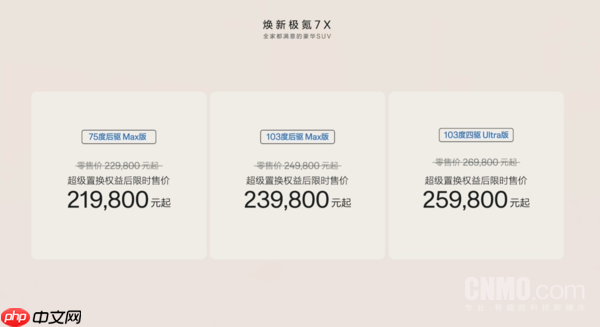 21.98万元起!焕新极氪7X上市 配备十大安全黑科技