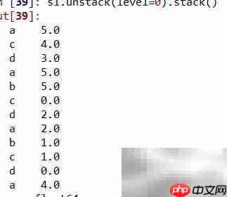 Series层次索引解析