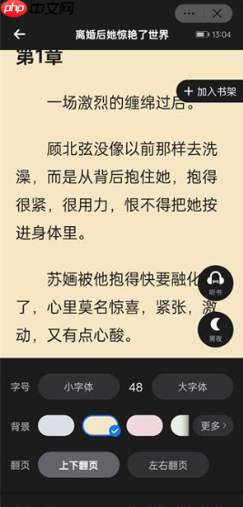 小说阅读吧app翻页设置入口