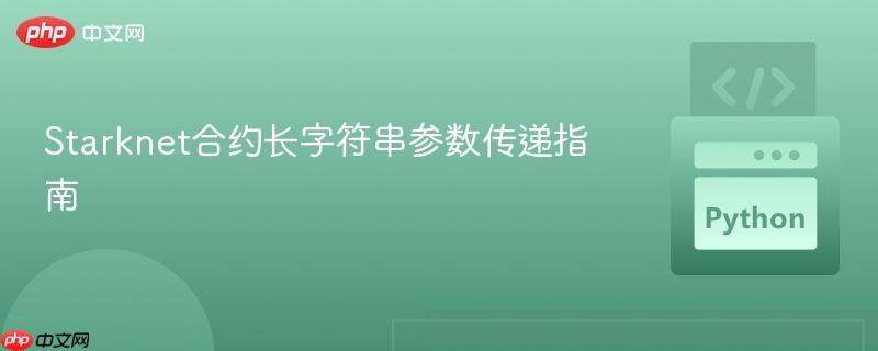Starknet合约长字符串参数传递指南 Starknet合约长字符串参数传递指南