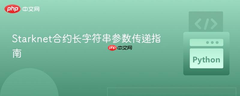 Starknet合约长字符串参数传递指南