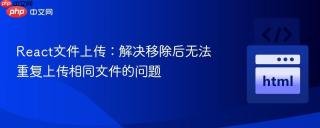 React文件上传：解决移除后无法重复上传相同文件的问题