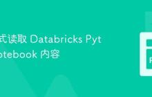 编程方式读取 Databricks Python Notebook 内容