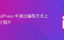 在 WordPress 中通过编程方式上传多尺寸图片