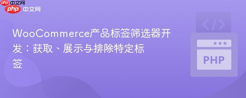 WooCommerce产品标签筛选器开发:获取、展示与排除特定标签 WooCommerce产品标签筛选器开发:获取、展示与排除特定标签