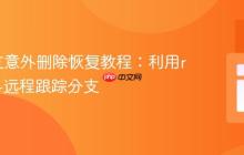 Git分支意外删除恢复教程:利用reflog与远程跟踪分支