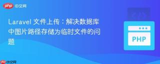 Laravel 文件上传：解决数据库中图片路径存储为临时文件的问题