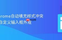 解决Chrome自动填充样式冲突:实现自定义输入框外观