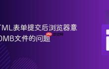 解决HTML表单提交后浏览器意外下载0MB文件的问题