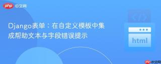 Django表单：在自定义模板中集成帮助文本与字段错误提示