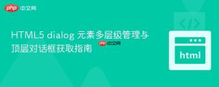HTML5 dialog 元素多层级管理与顶层对话框获取指南