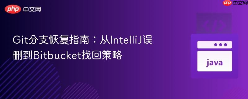 Git分支恢复指南:从IntelliJ误删到Bitbucket找回策略