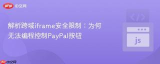 解析跨域iframe安全限制:为何无法编程控制PayPal按钮