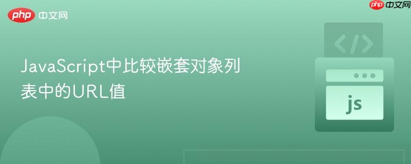 JavaScript中比较嵌套对象列表中的URL值 JavaScript中比较嵌套对象列表中的URL值