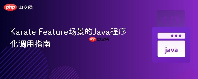 Karate Feature场景的Java程序化调用指南