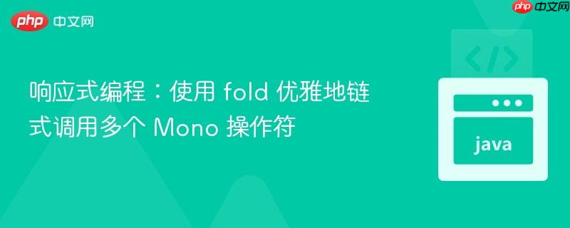 响应式编程:使用 fold 优雅地链式调用多个 Mono 操作符