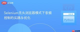 Selenium无头浏览器模式下音频控制的实践与优化