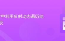 Go语言中利用反射动态遍历结构体字段