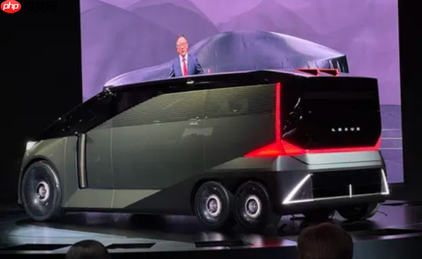 雷克萨斯LS概念车实车发布 六轮MPV造型+六座布局