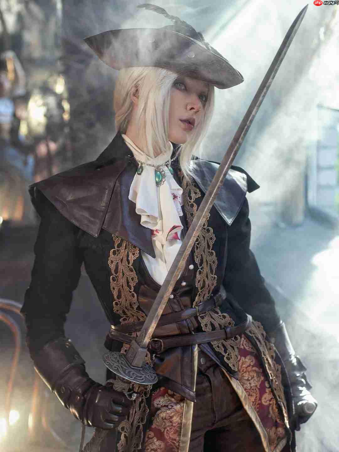 Coser神还原《血源诅咒》玛利亚 落叶中的致命优雅