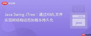 Java Swing JTree：通过XML文件实现树结构动态加载与持久化