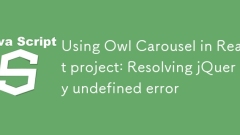 在React項目中使用Owl Carousel：解決jQuery未定義錯誤