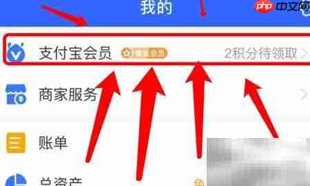 支付宝会员积分领取指南