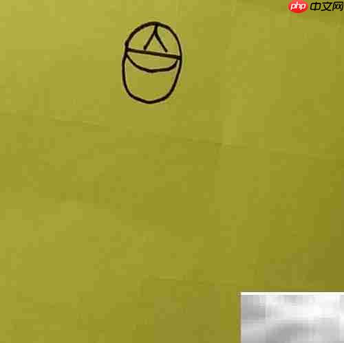 小男孩骑木马简笔画