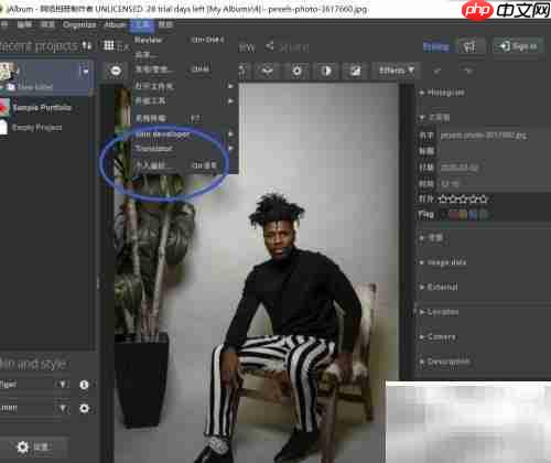 如何调整jAlbum字体大小