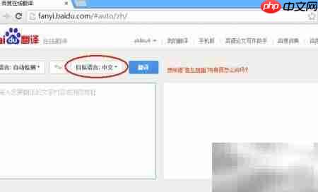 百度翻译网页使用指南