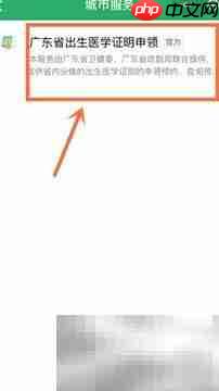 微信申领出生证明指南