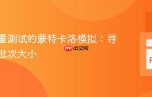 优化批量测试的蒙特卡洛模拟：寻找最佳批次大小