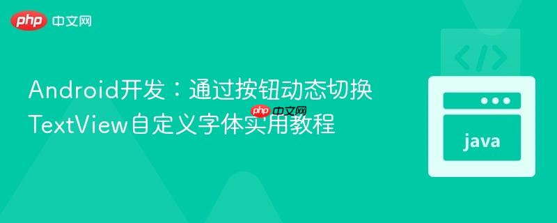 Android开发:通过按钮动态切换TextView自定义字体实用教程