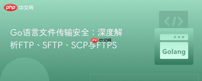 Go语言文件传输安全:深度解析FTP、SFTP、SCP与FTPS