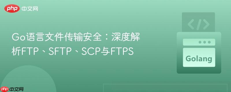go语言文件传输安全:深度解析ftp、sftp、scp与ftps